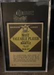 1961 Topps Mickey Mantle MVP #475 Card