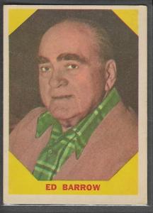 1960 Fleer Ed Barrow Baseball Card - Yankees HOF