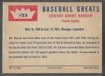 1960 Fleer Ed Barrow Baseball Card - Yankees HOF