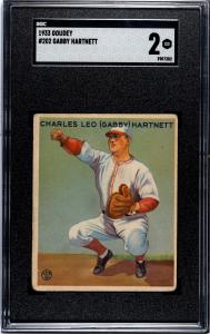 1933 Goudey Gabby Hartnett #202 Card