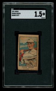 1921 W551 Frank Baker Yankees Strip Card HOF