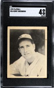 1939 Play Ball Hank Greenberg SGC 4 Card