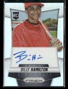 2014 Billy Hamilton Panini Prizm Rookie Auto