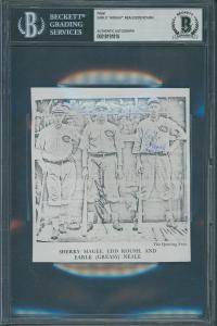 Greasy Neal Edd Roush Signed 4.5x4.75 Print