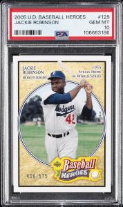 2005 UD BB HEROES Jackie Robinson #129 PSA 10