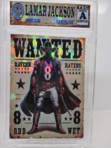 2025 Lamar Jackson SP/99 Refractor Baltimore Ravens Card