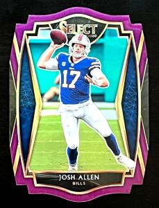 Josh Allen 2020 Panini Select Purple Prizm Card