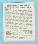 1935 Diamond Stars Frankie Frisch Card #17