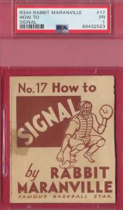 Rabbit Maranville 1936 Hall of Fame Card PSA 1