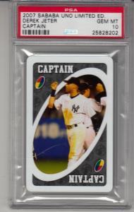 2007 Derek Jeter Sababa UNO MLBPA Limited Edition