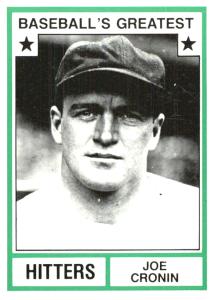 1982 TCMA Joe Cronin Boston Red Sox Card