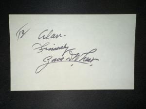 Zack Wheat Signed 3x5 Dodgers Card