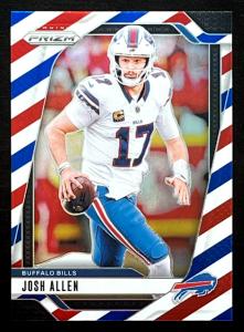 2024 Panini Prizm Josh Allen Red White Blue Card