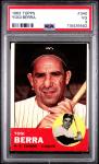 Yogi Berra 1963 Topps #340 Yankees Card
