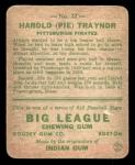 1933 Goudey Pie Traynor Baseball Card #22