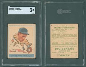 1938 Goudey Charlie Gehringer Detroit Tigers Card