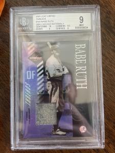 2003 Leaf Limited Babe Ruth Game Used Jersey 1/1