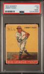 1933 Goudey Jimmy Foxx #154 MK PSA 1 Card