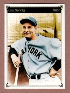 Lou Gehrig 1927 Yankees Murderers Row Card