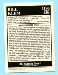 1994 Sporting News #1190 Bill Klem Card