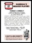 1976 Tommy Connolly Shakey's Pizza Card #67