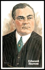 Edward Barrow 1980 Perez-Steele Hall of Fame Card