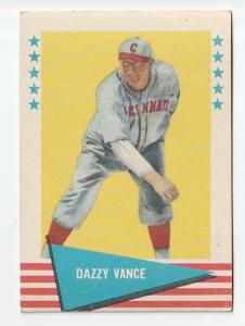 1961 Dazzy Vance Fleer Baseball Card #81