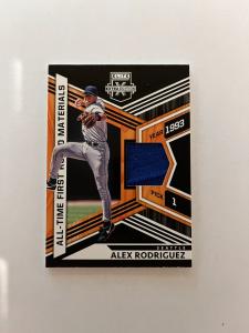 2021 Elite Extra Edition Alex Rodriguez Materials Card
