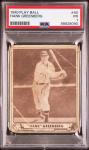 Hank Greenberg 1940 Play Ball PSA 1 Card