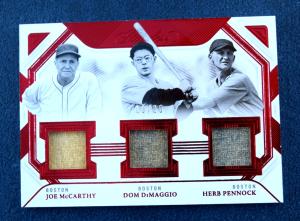 2023 Panini Flawless DiMaggio & Pennock 3-Gu Card