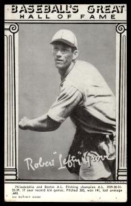 1948 Lefty Grove Hall of Fame Baseball Card