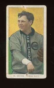 1909 T206 Mordecai Brown Baseball Card #57