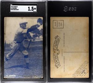 1928 Al Simmons Philadelphia Athletics Sports Card