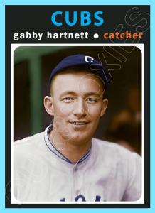 Gabby Hartnett 1971 Style Art Card - Cubs