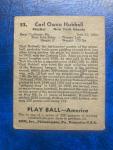 1939 Play Ball Carl Hubbell #53 HOF Card