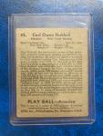 1939 Play Ball Carl Hubbell #53 HOF Card