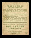 1933 Goudey Frankie Frisch Baseball Card #49