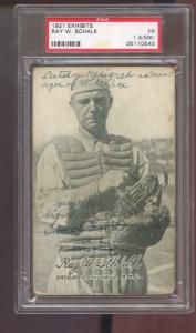1921 Ray Schalk PSA 1.5 Baseball Card