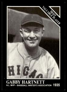 Gabby Hartnett 1991 Conlon Collection Cubs Card #313