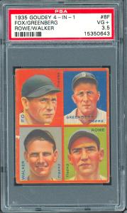 1935 Goudey Hank Greenberg PSA 3.5 Card