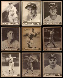 1940 Play Ball Cincinnati Reds Team Card Set