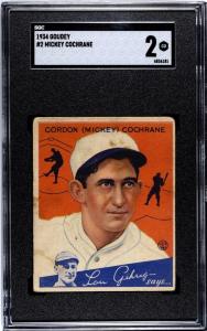 Mickey Cochrane 1934 Goudey #2 Card