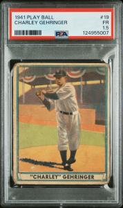 Charley Gehringer 1941 Play Ball #19 Card