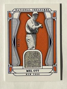 2025 Panini National Treasures Mel Ott /49 Card