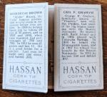 1912 Hassan Triple Folders T202 Brown & Graham Cards