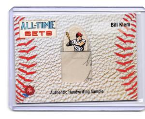 2025 Bill Klem Handwriting Sample Relic /90