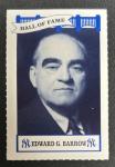 1992 Aiwa Yankees Hall of Fame Edward G. Barrow Card