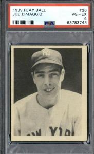 1939 Play Ball Joe DiMaggio Card #26 PSA 4