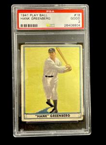 Hank Greenberg 1941 Playball Baseball Card #18