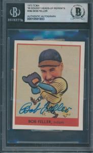1973 TCMA Bob Feller Signed Baseball Card